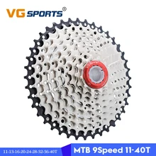 MTB 9 скорость 11-40T кассета Звездочка для горного велосипеда 9S маховик велосипедная обгонная муфта cog 40T cdg xg 517g VG Спорт