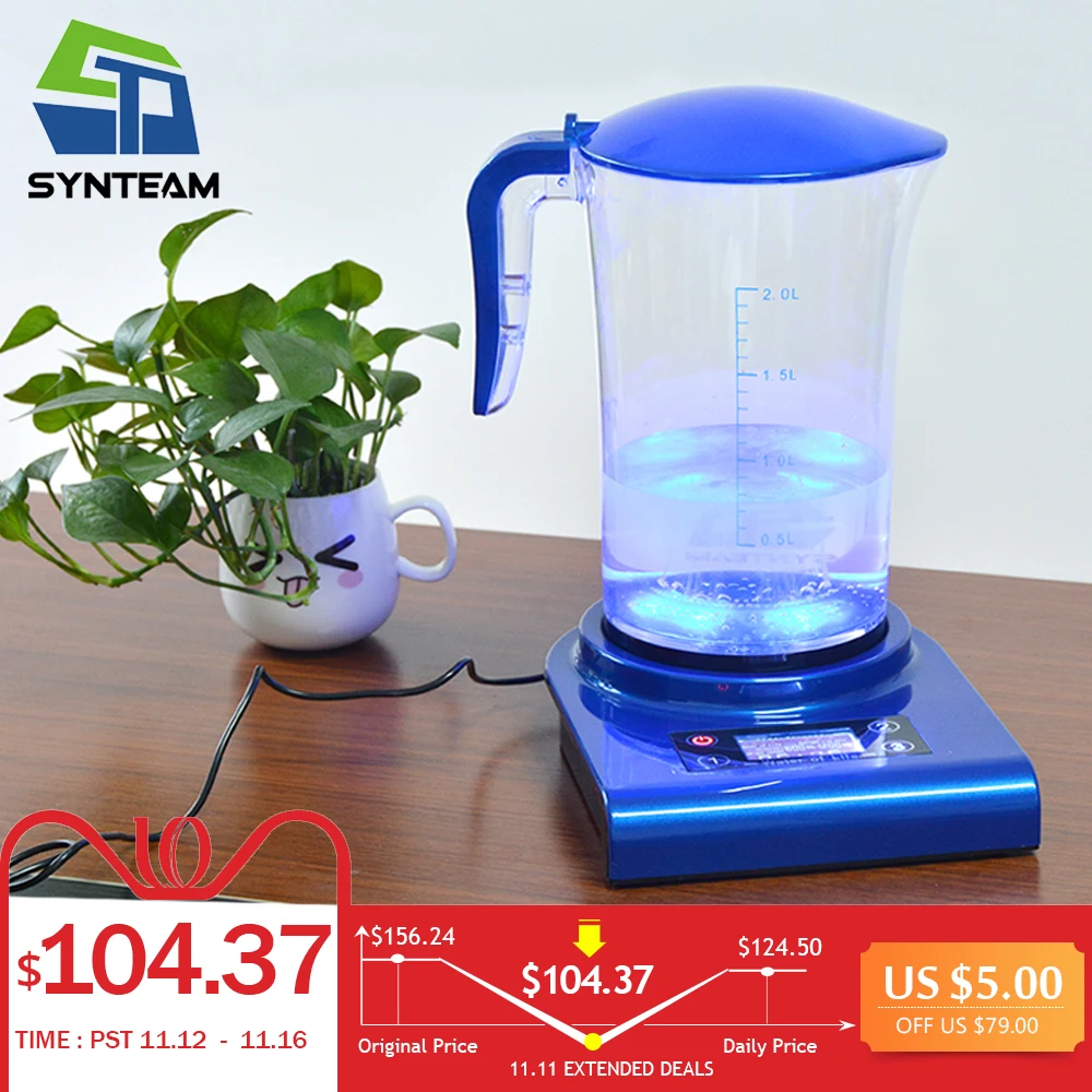 

SYNTEAM Brand Hydrogen Generator Alkaline Water Ionizers 2.0L 100-240V Antioxidant ORP Hydrogen Water Maker/Machine WAC001