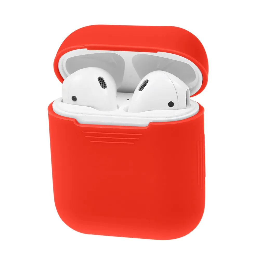 XBERSTAR ل أبل AirPods غطاء من السيليكون صدمة واقية كم وقائي الجلد غطاء ل AirPods سماعة أذن أصلية لا سلكية الحالات غطاء