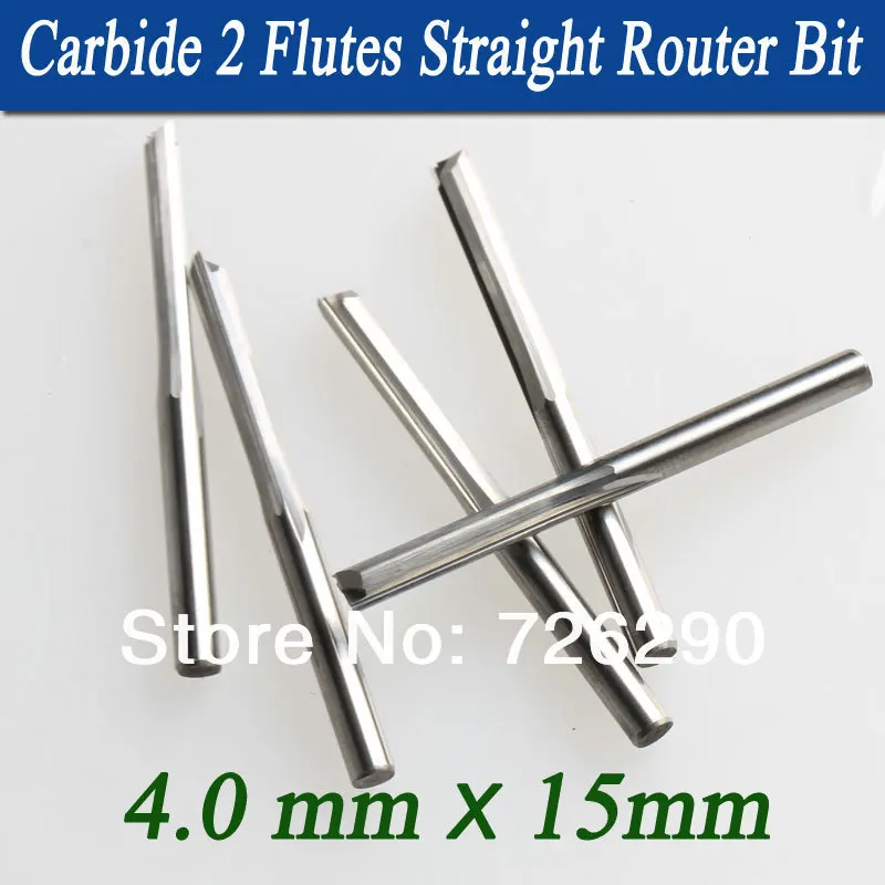 5 шт. концевые фрезы из карбида вольфрама 4 0 х15 мм|straight flute milling cutter|milling cutterend mill cutter