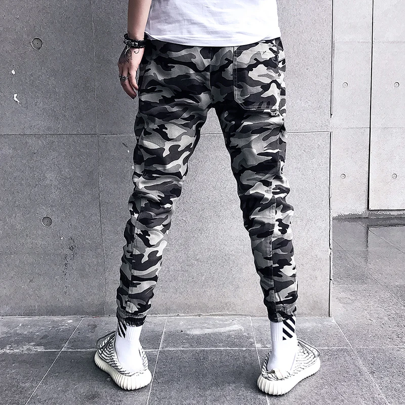 Autume Harem Pants Casual Skinny Hip Hop Breathable Camouflage Trousers ...