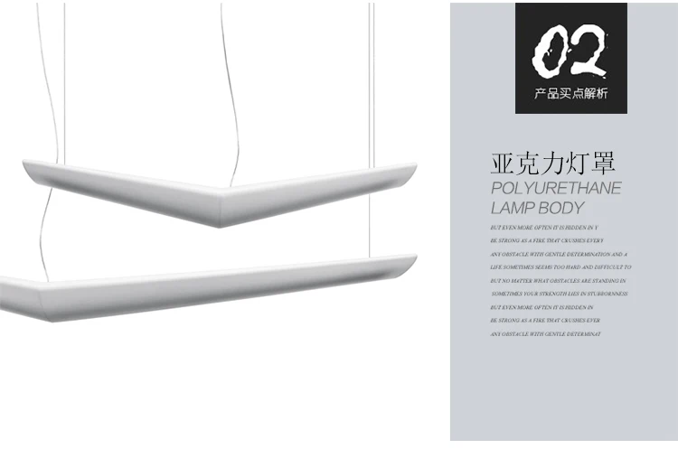 Современный L135cm Artemide Mouette светодиодный белый акриловый подвесной светильник, лампа для офиса, ресторана, зала, белая PC ПВХ лампа для подвесного потолка