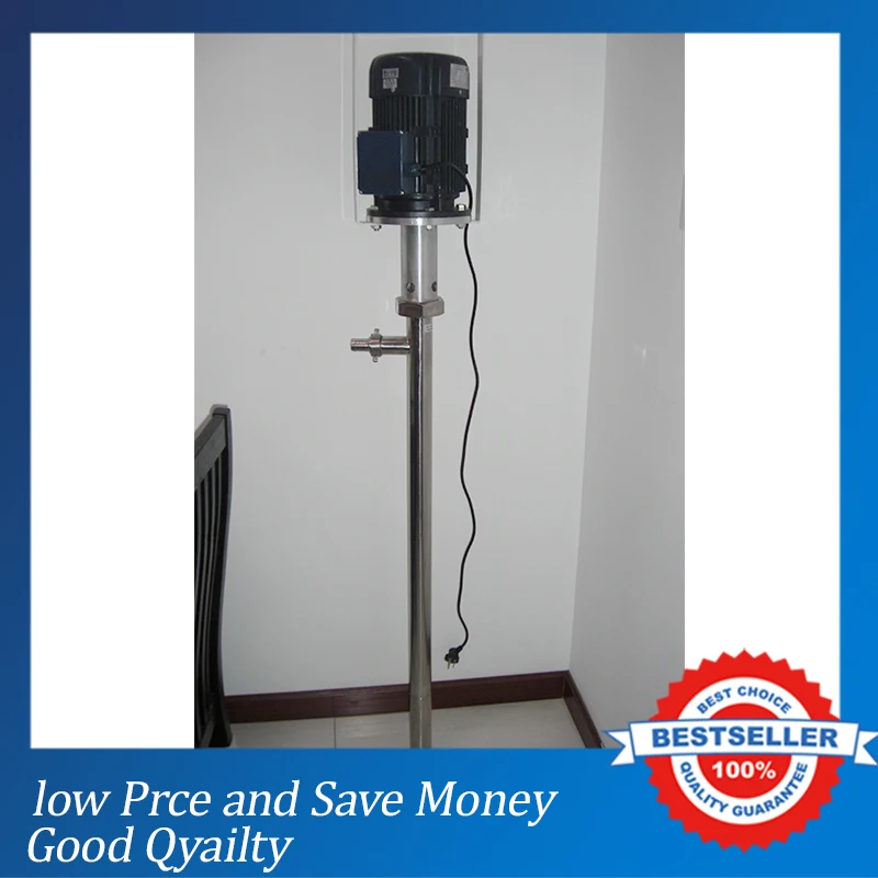 220V Acid Plastic Barrel Pump 825KW 10000CPS Stainless Steel Vertical