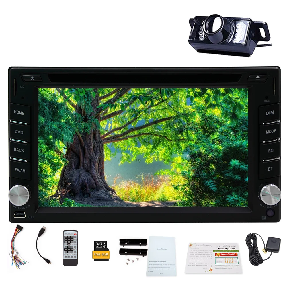 Clearance Car DVD Player Logo MP3 Music Radio GPS Stereo System SD In Dash Map PC CAM Autoradio Auto Head Unit 2 din Movie 12