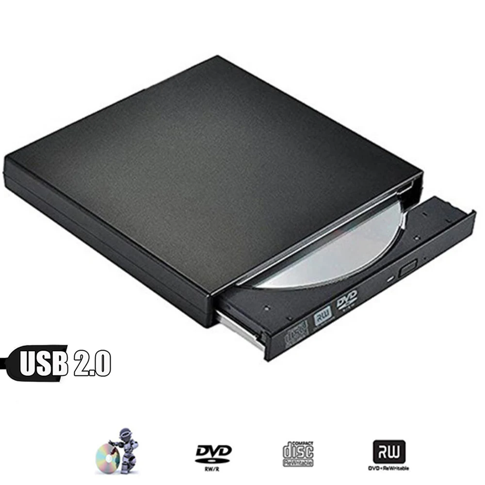 Портативный USB внешний DVD RW ГОРЕЛКА Оптический привод для Asus HP ACER DELL настольный
