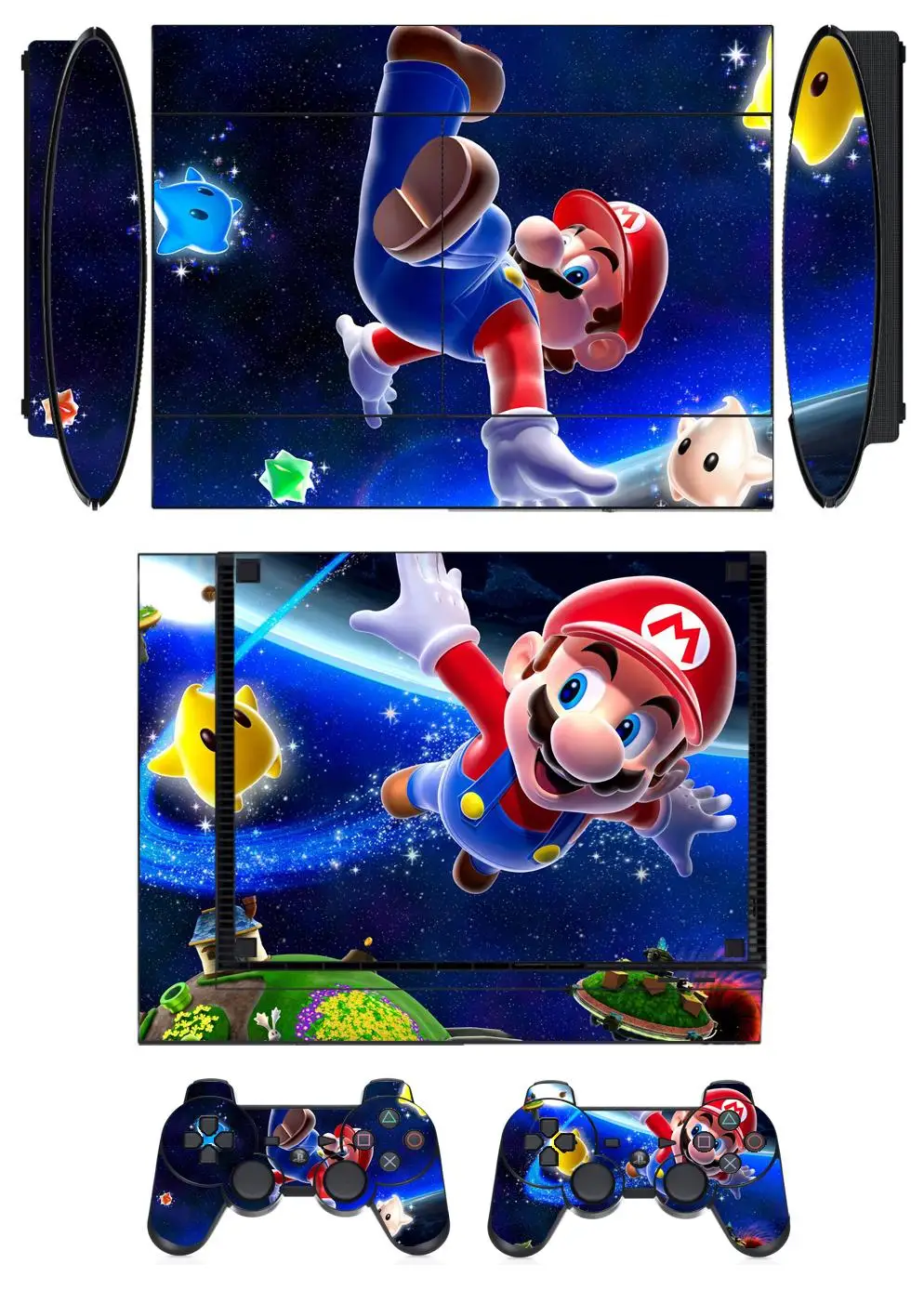 

MARI0 Q906 Vinyl Skin Sticker Protector for Sony PS3 Super Slim 4000 and 2 controller skins Stickers