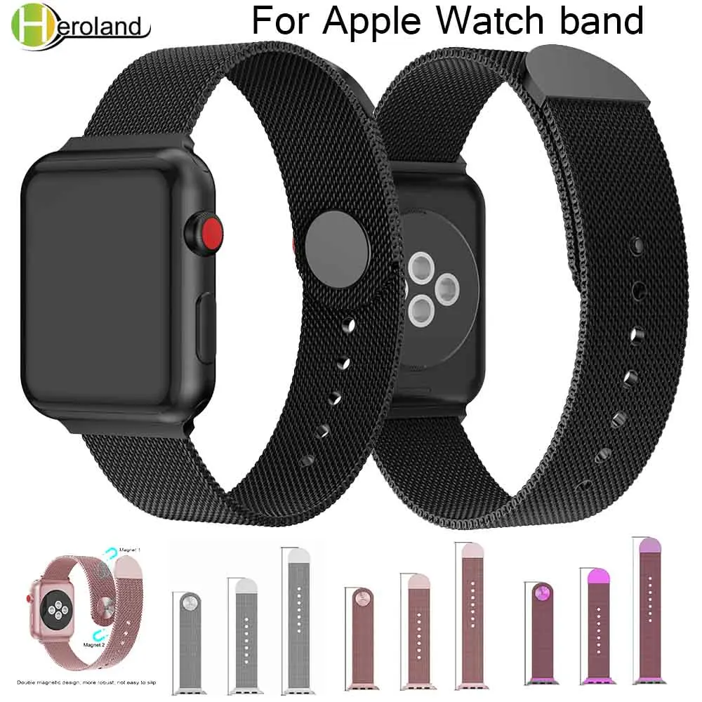 

3pc/lot Luxury Stainless Steel Strap for apple watch band 42mm/38mm/44mm/40 correa link bracelet Watchband for iWatch 4/3/2/1