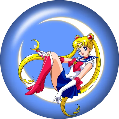 Sailor Moon Round photo glass cabochon demo flat back Making findings 12mm/18mm/20mm/25mm TL4001 - Цвет: B5103