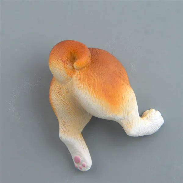 Cute Animals Pets Puppy Dog Butt Fridge Magnets Figures Pvc Toys - 8