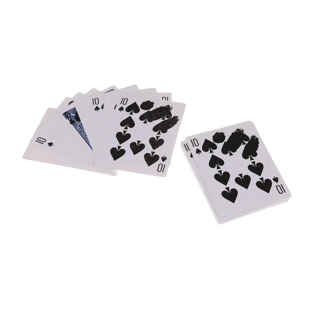 1 компл. фольгой печати карты для покера фокусы PET экологические игральных карт
