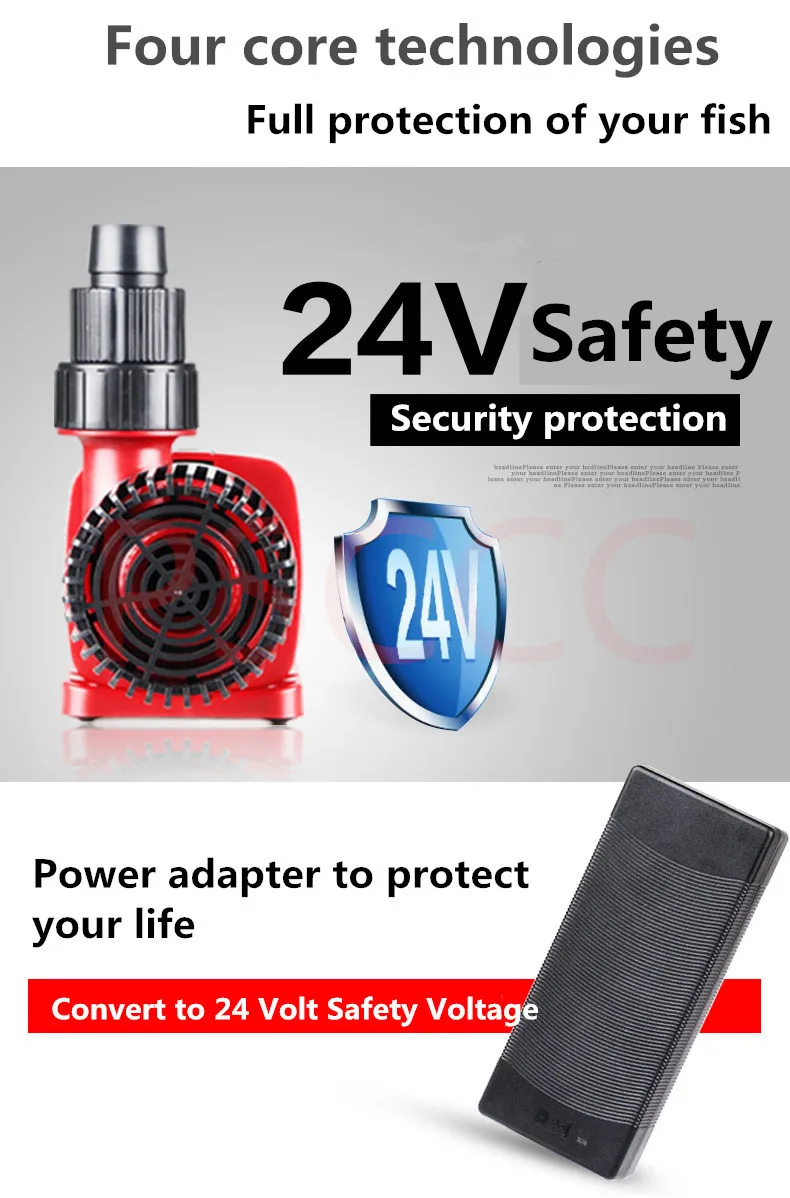 24V 3500L/h SUNSUN JDP 3500Q WiFi управляемый DC водяной насос для аквариума морского рифа Kio