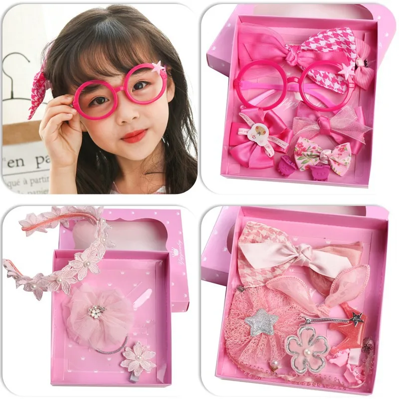 3 Styles New Children\'s Hair Accessories Set Girls Headband Set Kids