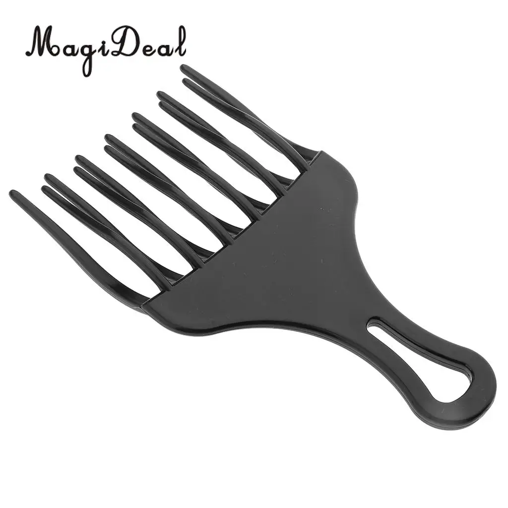 Plastic African American Afro Hair Pick Comb Detangle Wig Braid Lift Hairbrush Black hair combs Hairdressing Styling Tool