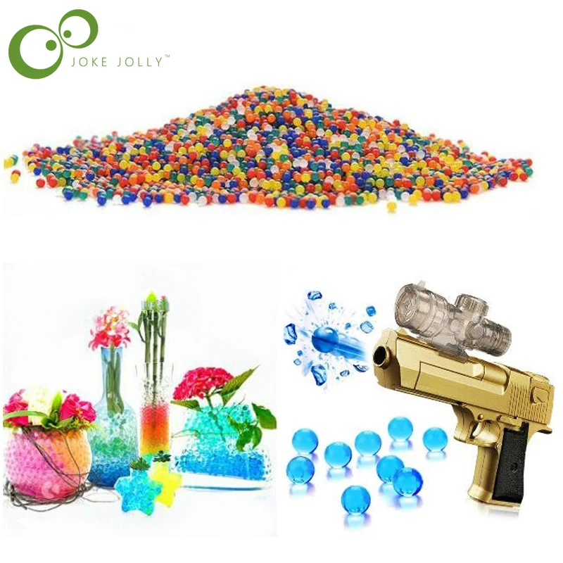 1000pcs colored orbeez soft crystal water paintball gun bullet grow