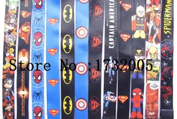 

New 50 Pcs Superhero key chain Neck Strap Keys Lanyards Free Shipping LM0603