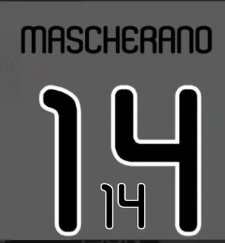 2010#10 MESSI NAMESET#14 marscherano печать настроить Nameset Флокирование теплопередачи значок