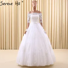White Princess Ball Gown Sexy Wedding Dresses 2017 Robe De Mariee Fashion Simple Sleeveless Tulle Bridal Dresses