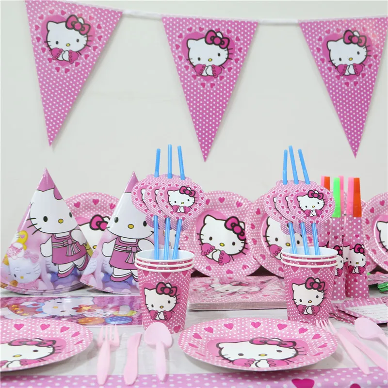 hello kitty banner cap napkin Party favors birthday party decotations