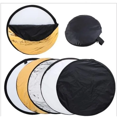 

TRIOPO 21" 55cm 5 in 1 Photography Reflector Portable Collapsible Light Round for Studio Multi Photo Disc FREE SHIPPING