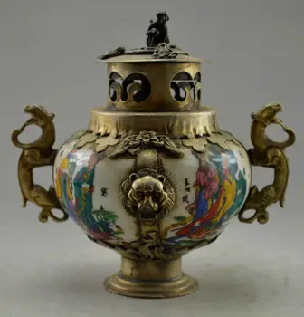 

CHINESE HANDWORK PAINTING HONGLOUMENG PORCELAIN INCENSE BURNER