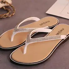 Новые летние женские шлепанцы Женская пляжная обувь для отдыха на плоской подошве Нескользящая Водонепроницаемая женская обувь