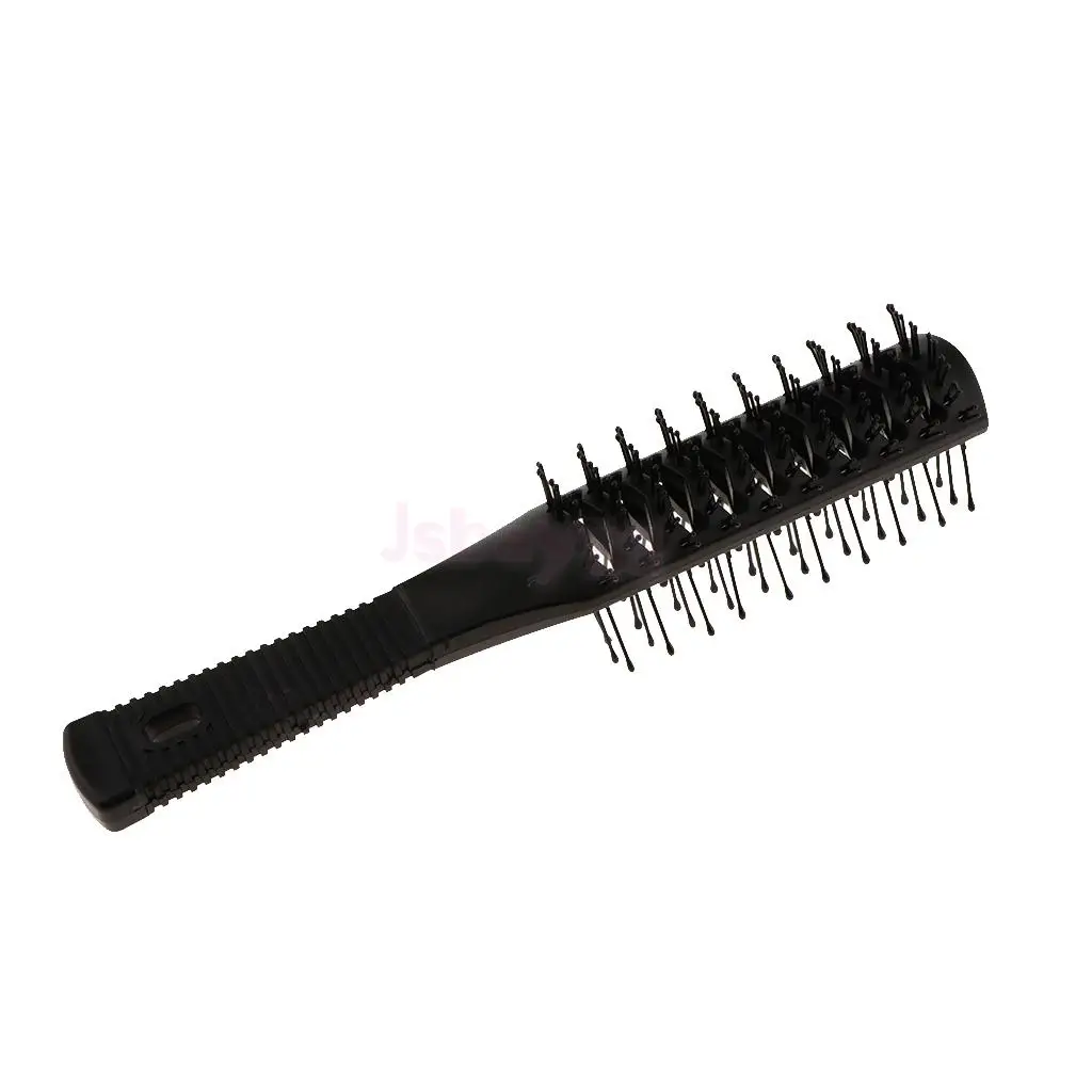 Plastic Dual Side Anti-static Long Curling Hair Roller Brush Hairbrush Comb