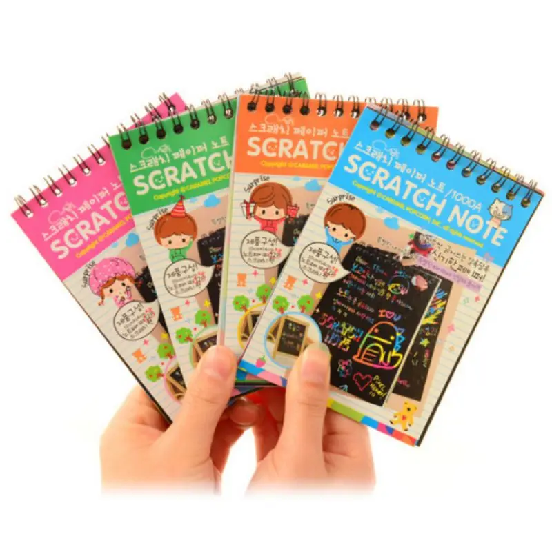 

2019 Amazing Drawing Board Paper Scraping Painting Children Kids Learning Drawing Education Toys Scratch