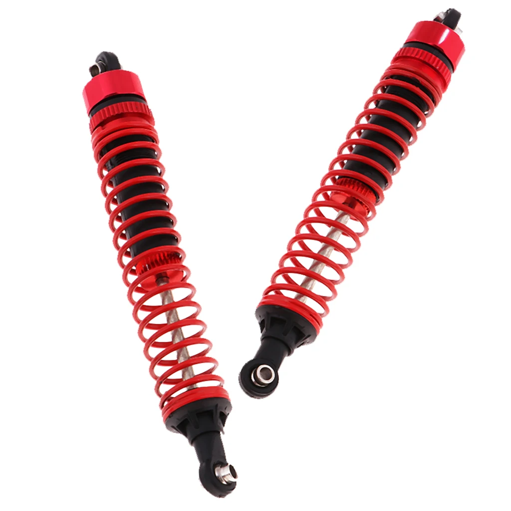 2x Metal Shock Absorber 1/12 High Speed RC Car Accessories Long Shock Absorber FY-BZ02 Damped Red Shock Absorption