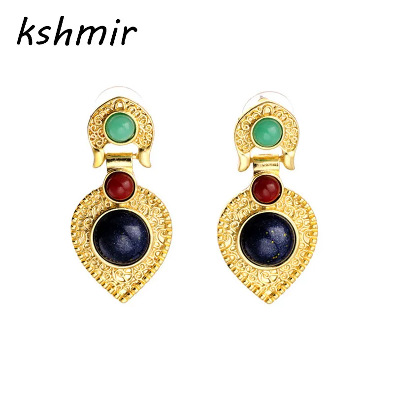 

kshmir Stud earring female fashion accessories formal dress accessories birthday gift luxury gold gem women's stud earring
