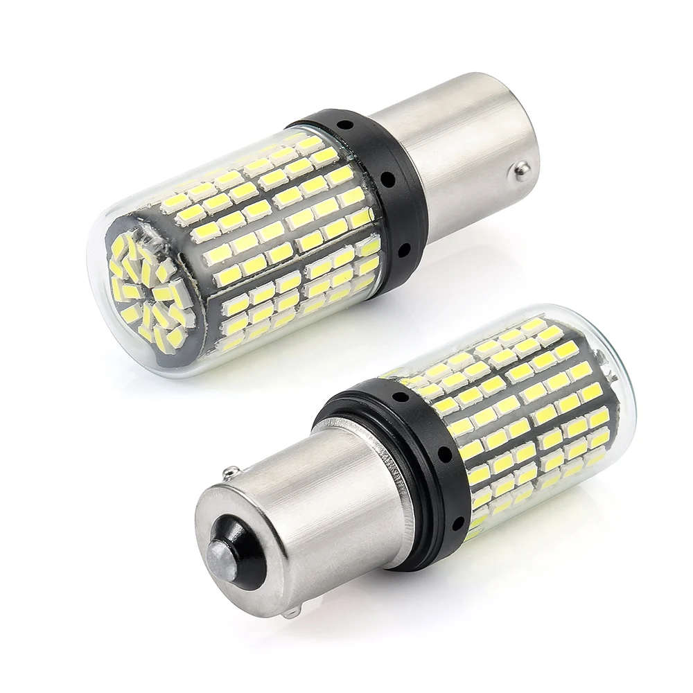 p21w 1 шт светодиодный лампы 3014 144smd CanBus 1156 BA15S BAU15S P21W светодиодный поворотник лампочка ошибок нет Hyper Flash ВОГ Свет p21w