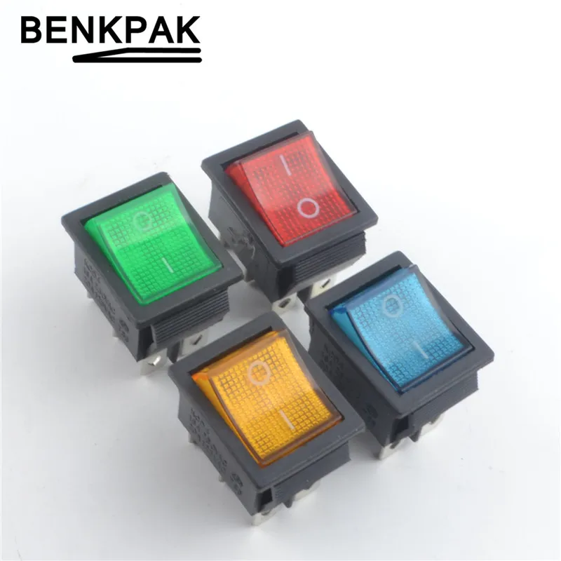2 шт. 4 контактный 6 клавишный переключатель 220 В|on-off switch|on-off rocker switch |