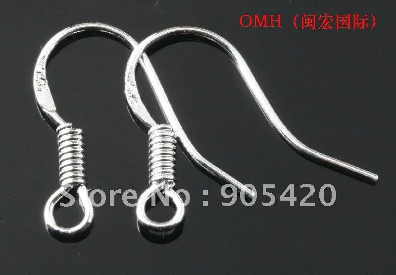 Omh Whole 925 Ear Hook 100pcs Lot Sterling Silver Earring Omh Whole 925 Ear Hook 100pcs Lot Sterling Silver Earring Hooks 15mm
