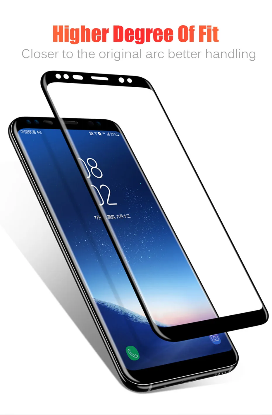 MOUSEMI 3D Tempered Glass For Samsung S8 S9 Screen Protector Film Full Cover 3D Curved Glass S9 On For Samsung Galaxy S9 S8 Plus (2)