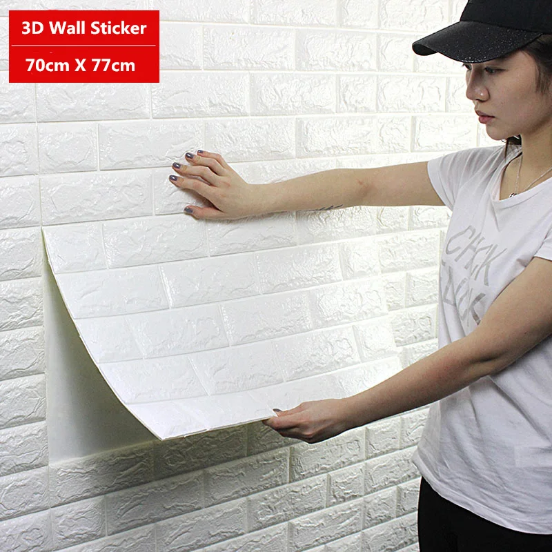 

DIY 3D Wall Stickers for kids rooms Waterproof Wall Covering Wallpaper For TV Background bedroom living room stickers muraux
