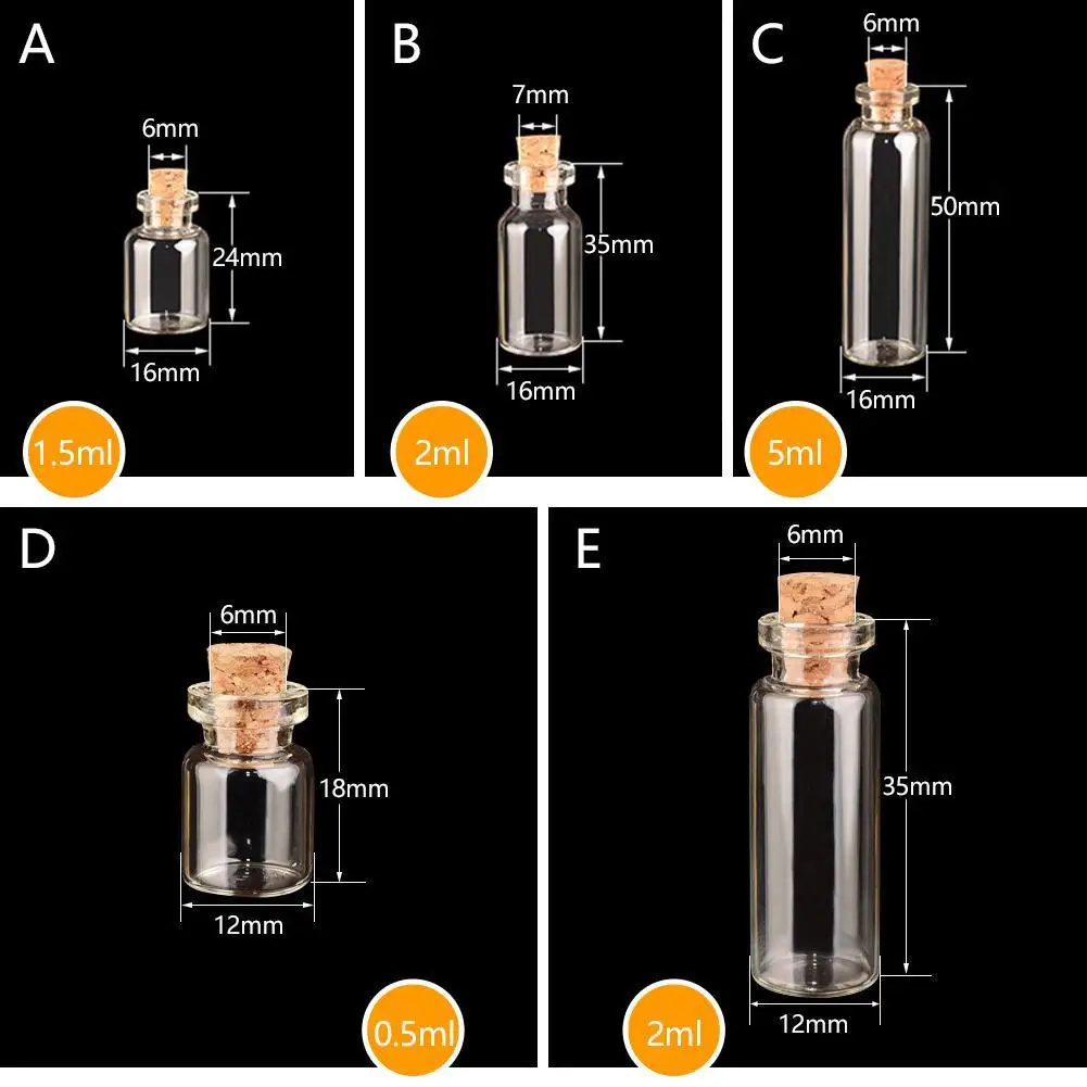 Маленькая бутылка стеклянные банки 1 украшение для ПК DIY контейнеры Мини Дешевые сообщения Флаконы украшения пробки горячая распродажа
