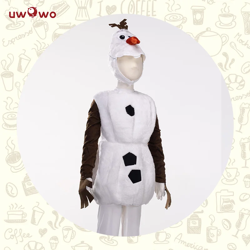 Beste UWOWO Olaf Sneeuwpop Cosplay Kostuum Halloween Kind Kid Jongen Cosplay Wit Olaf Kostuum Sneeuwpop Cosplay