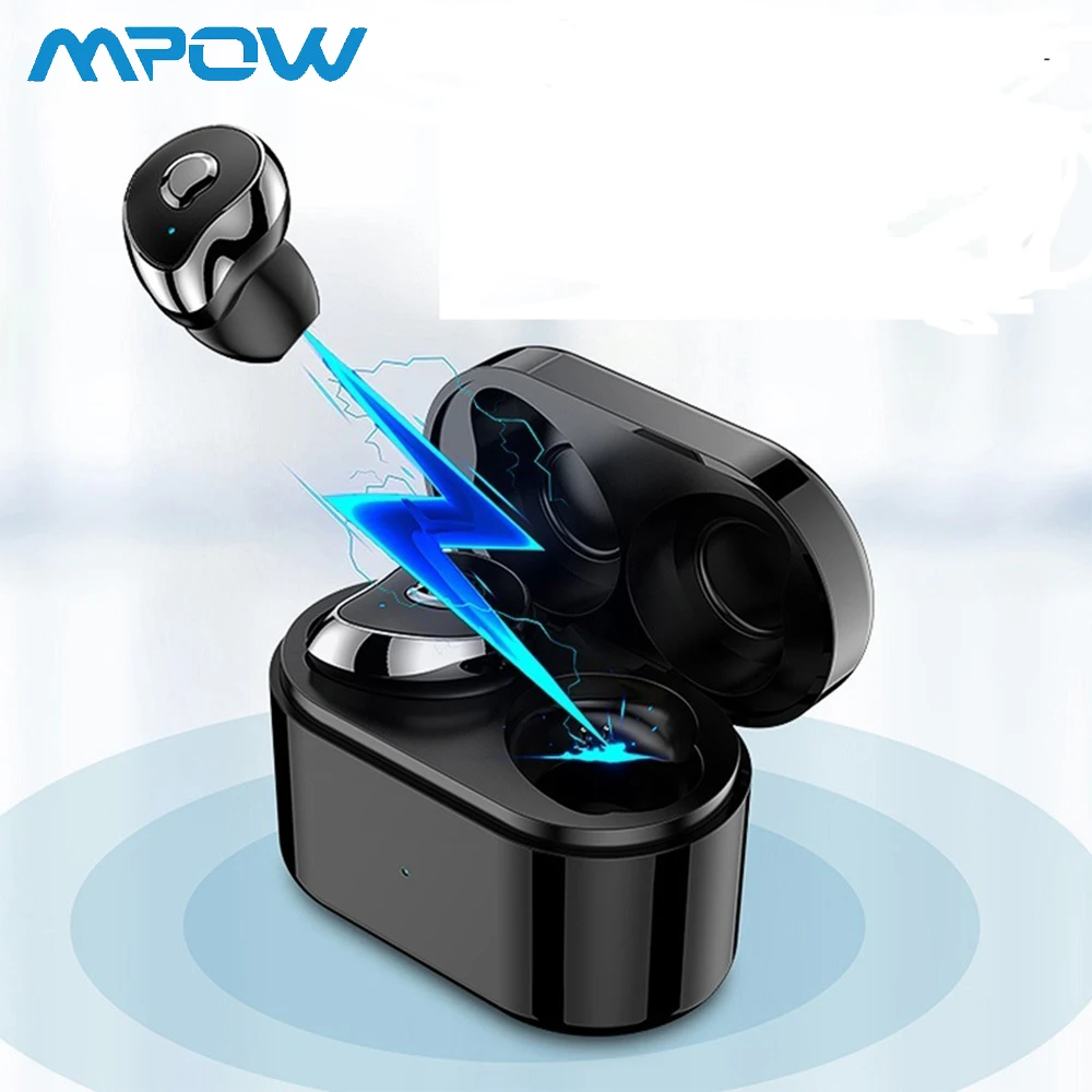 Беспроводные наушники Mini Twins Mpow TWS SE6 Bluetooth 5 0 стерео с Подавлением Шума