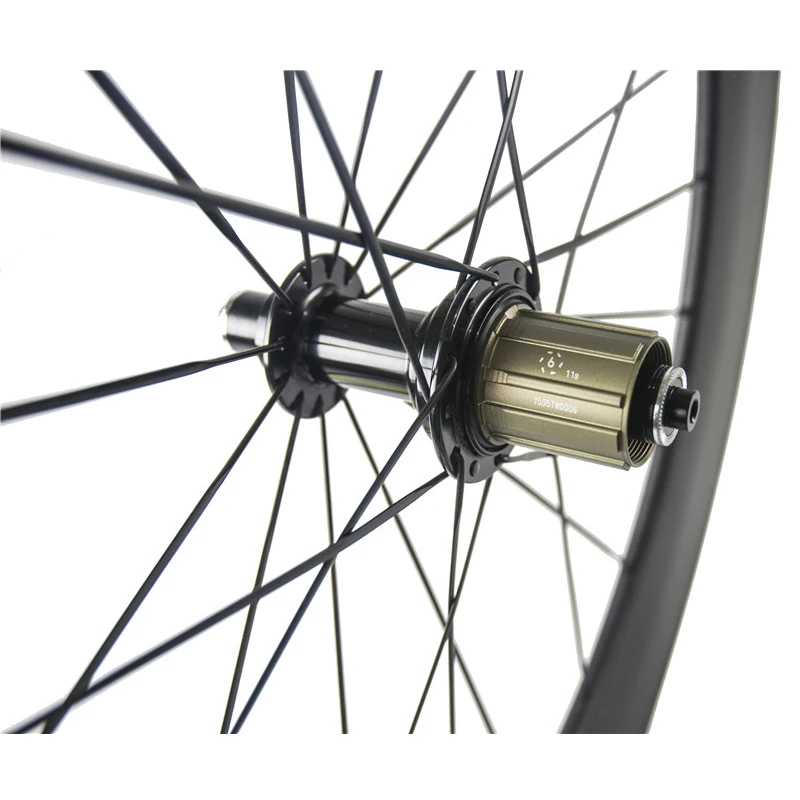 Clearance 700C Carbon Fiber 88MM Road Bike Wheels Front Wheel Clincher Wheelset U Shape Rear Wheel 25mm Width 2
