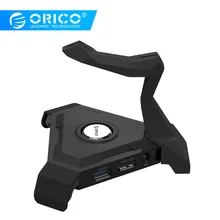ORICO LH4CS многоцелевая мышь управление шнуром с 4 портами USB3.0 и 1x5V2. 4A зарядный порт-черный