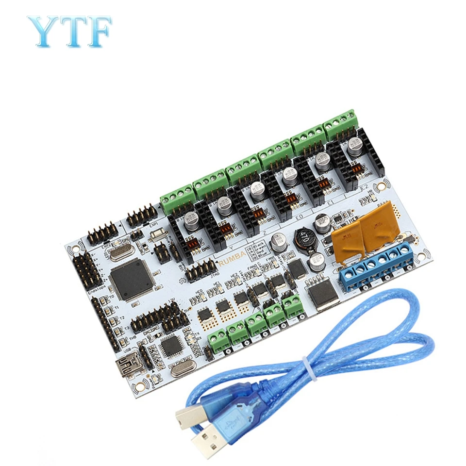 3d принтер Hotend латунь многоцветный сопла управления наборы мать плата Румба с 6 шт. DRV8825 или A4988 TMC2100 TMC2130 TMC2208