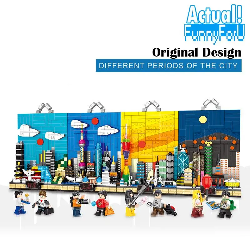 

Collection Original Design Creator Architecture China City Building Mini Blocks Bricks Models legoingly Toys for Children Gift