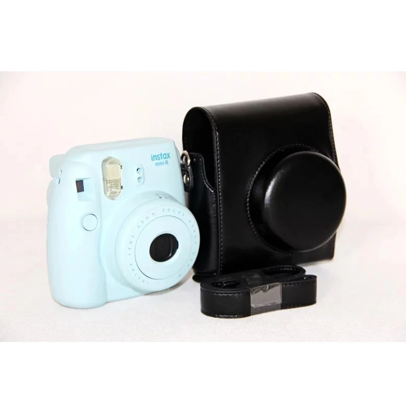 Для Fujifilm Instax Mini 8 camera Mini 8+ Plus 9 чехол из искусственной кожи с ремнем через плечо жесткий защитный чехол фотоальбом