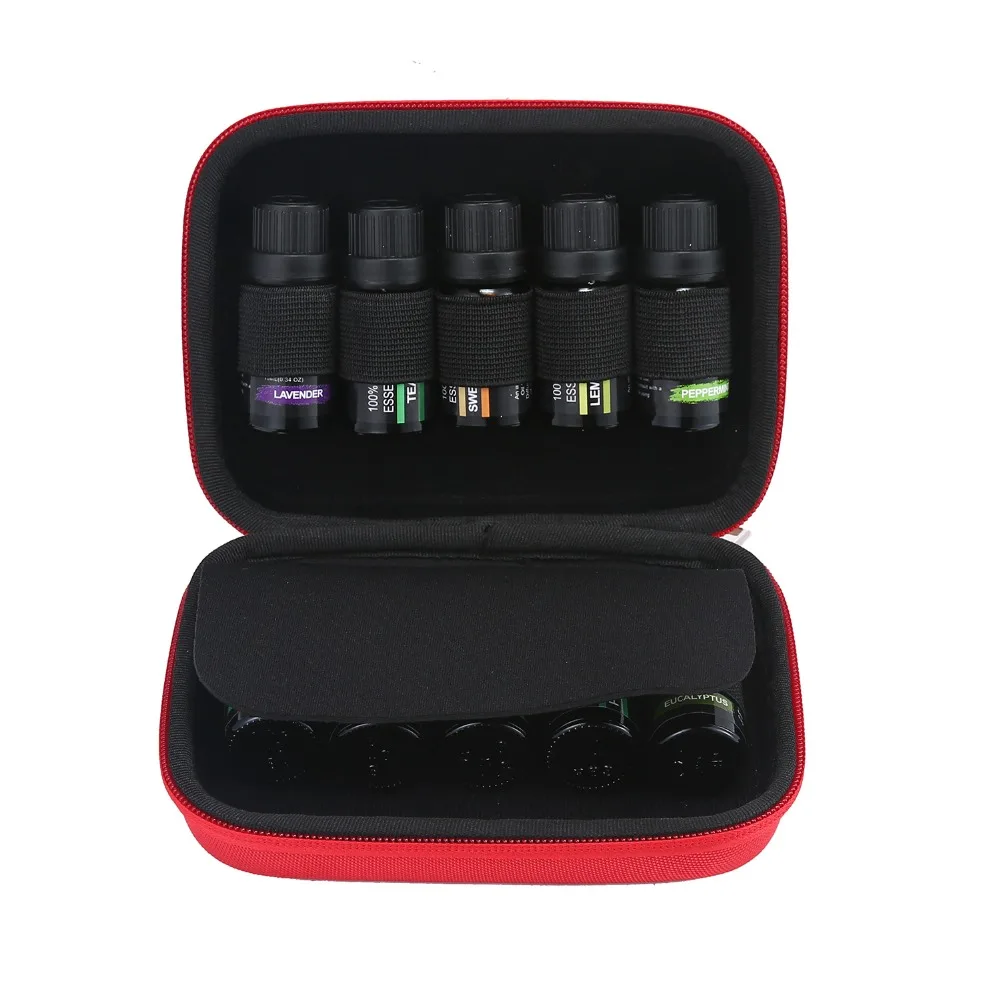 Luluhut 10 زجاجات زيت طبيعي مربع المحمولة السفر 10 مللي زيت طبيعي حقيبة التخزين حقيبة حمل للعطور النفط اكسسوارات
