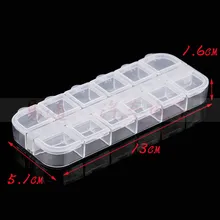 12 маленькая коробка Универсальный Автомобильный складной ящик для хранения ключей сортировочная коробка для IC конденсаторы резисторы диоды светодиодный