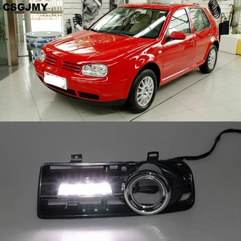 

CSGJMY 1Pair LED DRL Daytime Running light Fog Lamp cover For Volkswagen VW Golf 4 MK4 1998 1999 2000 2001 2002 2003 2004 2005