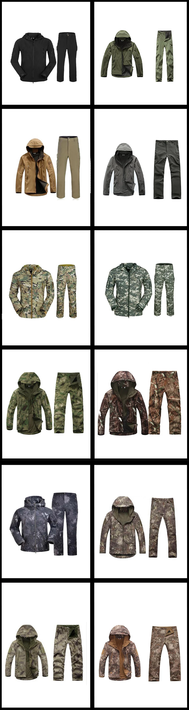 TAD Tactical Softshell Sharkskin охотничья одежда куртка+ брюки Водонепроницаемый Открытый Кемпинг походные спортивные костюмы 12 цветов