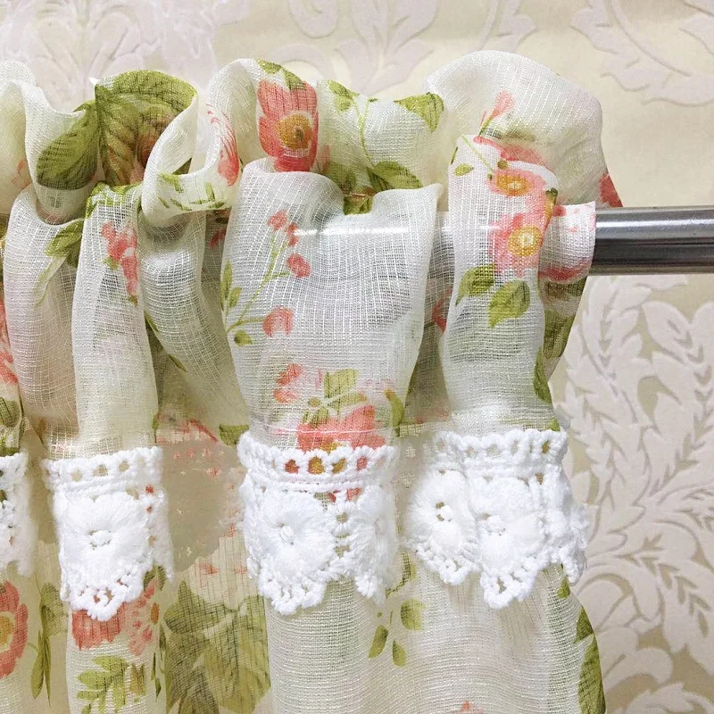 Короткие шторы для кухни кофейного домика американские деревенские кабинета