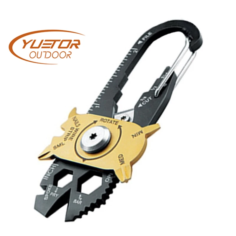 

YUETOR OUTDOOR Natural 20 of 1 Stainless Steel Wrench Screwdriver EDC Outdoor Carry-on Tool Multi-Function Combination Tools