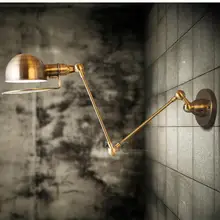 retro long Bar Kitchen light wall sconce Vintage Adjustable Mechanical wall light abajur Industrial wall Lamp