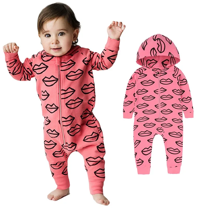 Baby Rompers Newborn Cotton Boys Girls Palysuit Baby Long Sleeve Hooded
